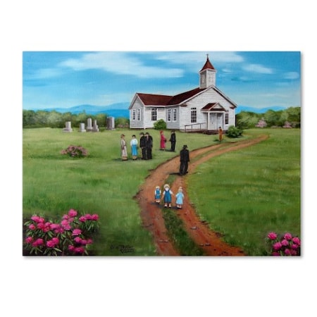 Arie Reinhardt Taylor 'Church Unknown' Canvas Art,14x19